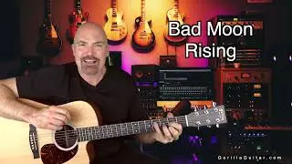 Song   Bad Moon Rising   Guitar Studio 2 Background   HD 1080p