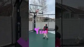 Forward and backward trick shots into basketball hoop