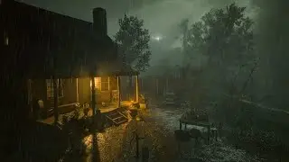 A Quiet Farm in the Storm 🏡🌧️ Soothing Rain & Thunder Sounds, RDR2 Inspired ASMR 10H