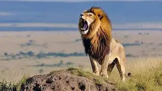 The Roar of a Male Lion | Amazing Animals Video Moments