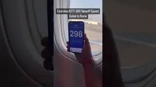 Emirates Takeoff Speed B777-300|| Dubai to Rome || Telugu Vlogs in Italy || Flight speed test