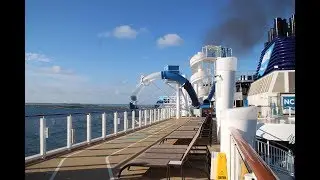 NCL Bliss Inaugural Cruise Video Oceans loop Slide and Go Kart Racing