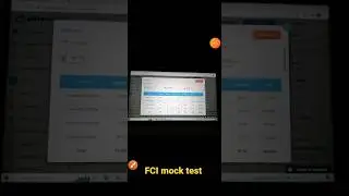 FCI mock test scorecard 😱😱 #shorts #sbipo
