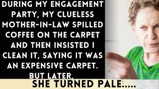 My idiot Mother-in-Law Made Me Clean Her Expensive Carpet During Our Engagement Party...