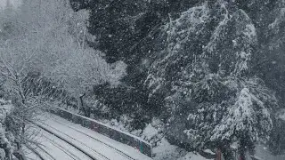 ELPIS snow storm || Jan 24th 2022 || Athens/Greece|| 4k !