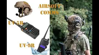 Cheap Budget Tactical Comms for airsoft beginner Guide [ uv5r / uv9r plus ] TDA
