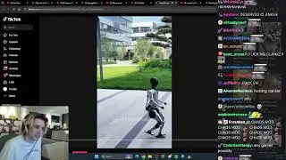 xQc reacts to China Guy commit violence on Robot
