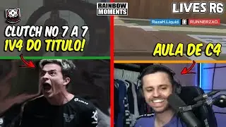 ALEMAO FARPANDO A LIQUID, C4 LINDA DO RAZAH, CLUTCH ABSURDO DO LAGONIS - MELHORES MOMENTOS LIVES R6