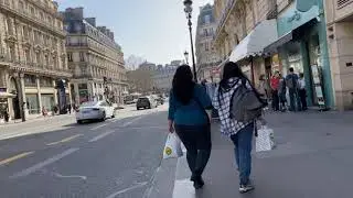 🇫🇷Paris Walk  from Opera Garnier, Avenue de l&rsquo;Opera to Louvre museum 🇫🇷