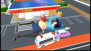 Police Girl pregnant Giving Birth at U Mart 😨 😱| #sakuraschoolsimulator #sakura #action #trending