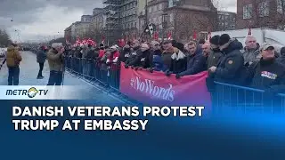 Danish Veterans Protest Trump at US Embassy