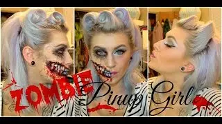 Pin Up Zombie || Halloween Makeup Tutorial ||