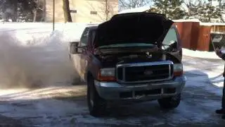 7.3 PowerStroke -19&ordm;F Cold Start Attempt