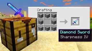 Minecraft UHC but crafting recipes are random