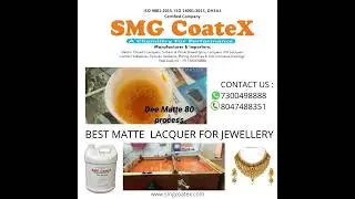 BEST MATTE LACQUER FOR JEWELLERY ||MATTE LACQUER|| ||BEST FINISH||