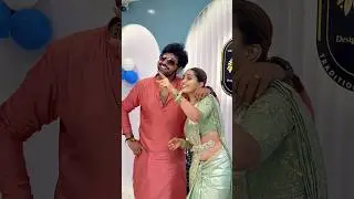 Bigg Boss Shobha Shetty With Husband Yashwanth Reddy at @shobhashettydesignerstudios Grand lunch