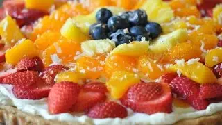 Best Fruit Pizza Recipe -  Amazing Tropical Fruit Dessert Pizza