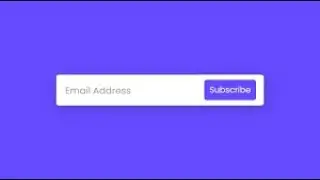 Email Subscription Form Animation using only HTML & CSS