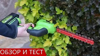 Аккумуляторные ножницы-кусторез Greenworks G24SHT: обзор и тест