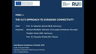 Conference on EU-Asia Relations_Panel 1: The EU&acute;s Approach to Eurasian Connectivity. RUB.