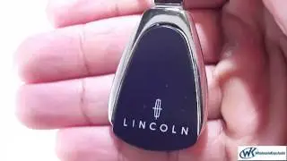 Lincoln Keychain & Keyring - Black Teardrop