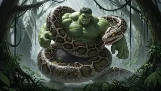 King Kong and Hulk vs Giant Python Snake War with Army Superpowers: Clash Begins in the City