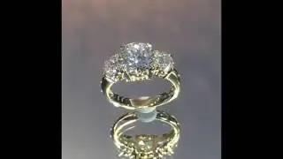2.50 ct Round Diamond 3-Stone Engagement Ring