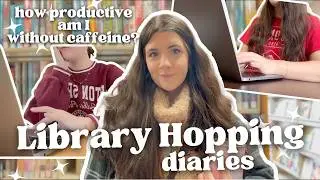 i wrote at 5 new libraries to test my productivity | library hopping vlog