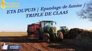ETA DUPUIS | Epandage de fumier | TRIPLE DE CLAAS (feat AgriNico GoPro)