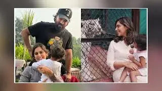 తెల్లపులి క్లింకార.. Ram Charan & Upasana Adopt White Tiger Cub Named Klin Kaara @BhargaviDunia