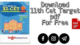 11th Cet Target 2179 Mcq Question for Free download pdf