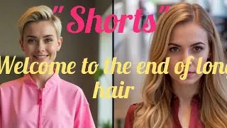 A dramatic hairstyle change at 