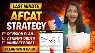 AFCAT 1 2026 &ndash; Crack Exam with Smart Revision | Exam Strategy | Score 220+ Easily #upsc #afcat #exam