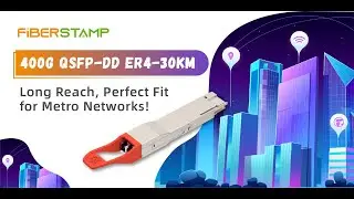 FIBERSTAMP 400G QSFP-DD ER4 | Extended Reach, Redefined