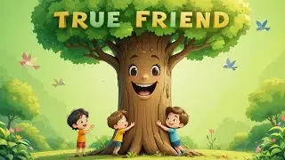True Friend Tree 🌳 |  Moral Story for Kids 🌱| @Cocorhymesandtales | Save Trees Story for Children