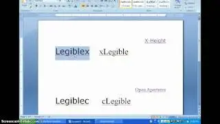 Legibility