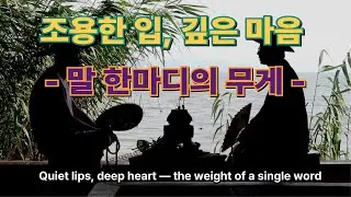 조용한 입, 깊은 마음 &mdash; 말 한마디의 무게  Quiet lips, deep heart &mdash; the weight of a single word