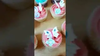 I made a big batch of cupcakes in spring theme #shorts #spring #cupcakes