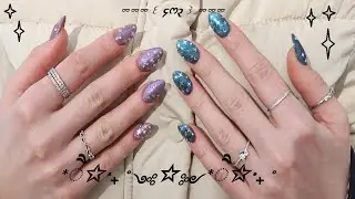 ⋆♡⋆CAT EYE AND STARS NAILS⋆♡⋆