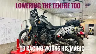 Lowering Tenere 700 with a spacer!