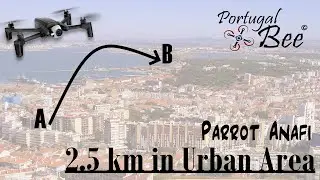 Parrot ANAFI Range Test - 2,5 km in Urban Area! (with Telemetry Data)