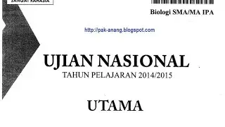 BOCORAN SOAL UNBK SMA 2019