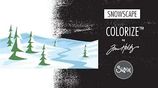 Make a Christmas Snowscape with Sizzix Colorize&trade; Thinlits Dies by Tim Holtz&reg;
