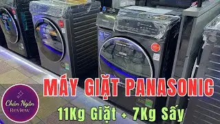 Máy giặt Panasonic NA-S157FW1BV 11kg giặt 7kg sấy Cao cấp có tự động phân bổ | Chân Ngắn RV