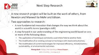 Lecture 3 - Next Step Research, Engineering Ethics, and Conclusive Proof