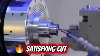 Lathe Machine Steel Cutting Process | Satisfying Machining