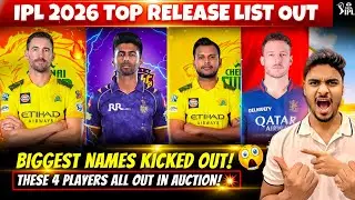 IPL 2026 Top Released Retention Players 😱 CSK, KKR, RCB Big Names OUT 🔥IPL 2026 News Auction