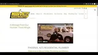 Moon Valley Plumbing - Website Review