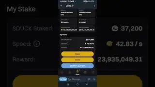 How to stake $duck to $dump token