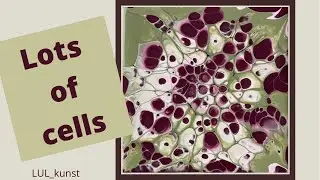 #109 Bloom on tile / acrylic pouring / Australian floetrol